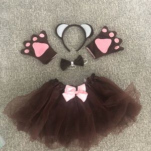 Kirei Sui monkey costume ears headband bowtie Tutu